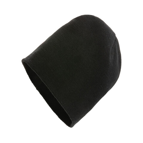 Impact AWARE™ Classic Beanie mit Polylana® schwarz bedrucken, Art.-Nr. P453.371