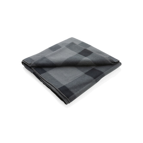 Weiche karierte Fleece-Decke anthrazit bedrucken, Art.-Nr. P459.052 Weiche karierte Fleece-Decke anthrazit bedrucken, Art.-Nr. P459.052