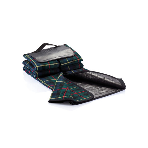 Tartan Picknickdecke schwarz bedrucken, Art.-Nr. P459.610