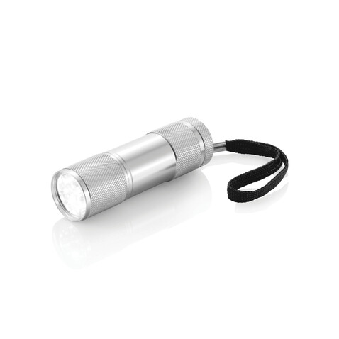 Quattro Aluminiumtaschenlampe silber bedrucken, Art.-Nr. P513.270 Quattro Aluminiumtaschenlampe silber bedrucken, Art.-Nr. P513.270