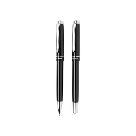 Heritage Schreibset schwarz, silber bedrucken, Art.-Nr. P610.460