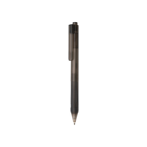 X9 Stift gefrostet mit Silikongriff schwarz bedrucken, Art.-Nr. P610.791 X9 Stift gefrostet mit Silikongriff schwarz bedrucken, Art.-Nr. P610.791
