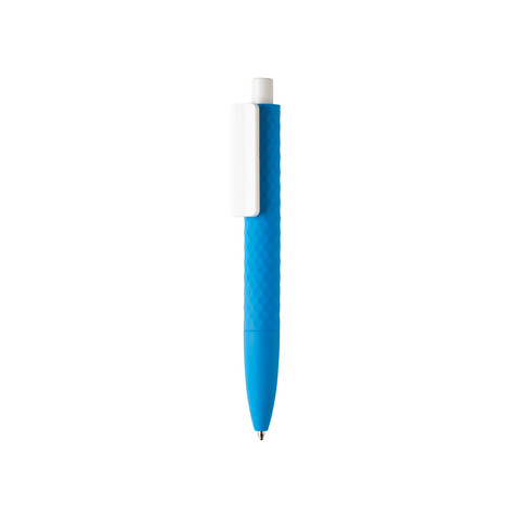X3-Stift mit Smooth-Touch blau, weiß bedrucken, Art.-Nr. P610.965 X3-Stift mit Smooth-Touch blau, weiß bedrucken, Art.-Nr. P610.965