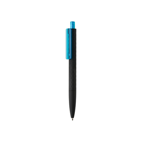 X3-Black mit Smooth-Touch hellblau, schwarz bedrucken, Art.-Nr. P610.975 X3-Black mit Smooth-Touch hellblau, schwarz bedrucken, Art.-Nr. P610.975