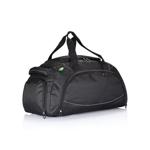 Sporttasche Florida, PVC-frei schwarz bedrucken, Art.-Nr. P703.731 Sporttasche Florida, PVC-frei schwarz bedrucken, Art.-Nr. P703.731