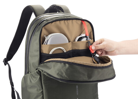 Bobby Explore Rucksack grün, schwarz bedrucken, Art.-Nr. P705.917 Bobby Explore Rucksack grün, schwarz bedrucken, Art.-Nr. P705.917