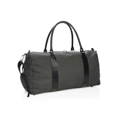 Wochenendtasche mit USB A-Ausgang schwarz bedrucken, Art.-Nr. P707.051 Wochenendtasche mit USB A-Ausgang schwarz bedrucken, Art.-Nr. P707.051