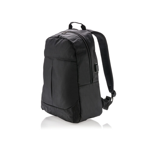 Power USB Laptop-Rucksack schwarz bedrucken, Art.-Nr. P732.061 Power USB Laptop-Rucksack schwarz bedrucken, Art.-Nr. P732.061