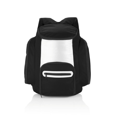 Kühlrucksack schwarz, silber bedrucken, Art.-Nr. P733.181 Kühlrucksack schwarz, silber bedrucken, Art.-Nr. P733.181