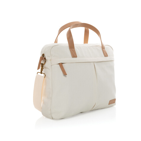 Impact AWARE™ 16 oz. rCanvas Laptop-Tasche off white bedrucken, Art.-Nr. P760.230 Impact AWARE™ 16 oz. rCanvas Laptop-Tasche off white bedrucken, Art.-Nr. P760.230