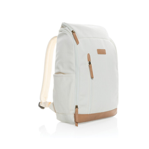 Impact AWARE™ 16 oz. r recyceltem canvas 15" Laptop-Rucksack off white bedrucken, Art.-Nr. P760.240