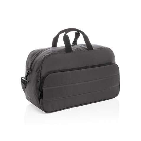 Impact AWARE™ RPET Wochenendtasche schwarz bedrucken, Art.-Nr. P762.021