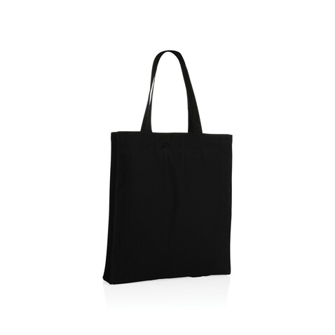 Impact AWARE™ recycelte Baumwolltasche 145gr mit Boden schwarz bedrucken, Art.-Nr. P762.641 Impact AWARE™ recycelte Baumwolltasche 145gr mit Boden schwarz bedrucken, Art.-Nr. P762.641