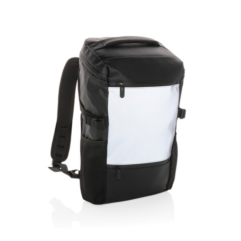 PU-Easy-Access High-Visibility 15.6" Laptop-Rucksack schwarz bedrucken, Art.-Nr. P762.721 PU-Easy-Access High-Visibility 15.6" Laptop-Rucksack schwarz bedrucken, Art.-Nr. P762.721