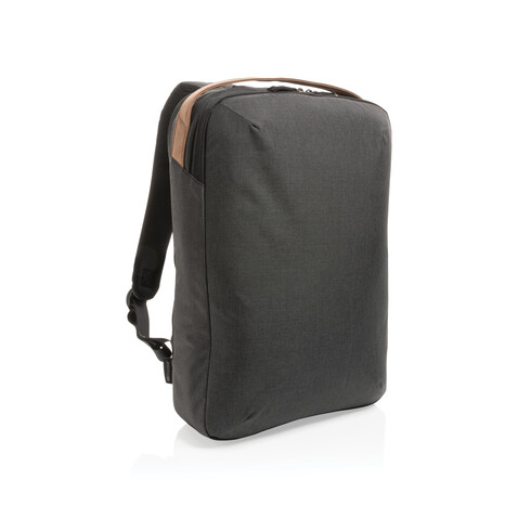 Impact AWARE™ 300D Two-Tone Deluxe 15.6" Laptop-Rucksack schwarz bedrucken, Art.-Nr. P762.911 Impact AWARE™ 300D Two-Tone Deluxe 15.6" Laptop-Rucksack schwarz bedrucken, Art.-Nr. P762.911