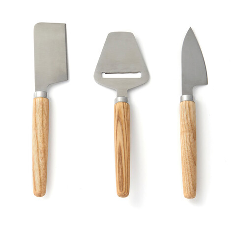 VINGA Retro Käse-Set braun bedrucken, Art.-Nr. 10223 VINGA Retro Käse-Set braun bedrucken, Art.-Nr. 10223
