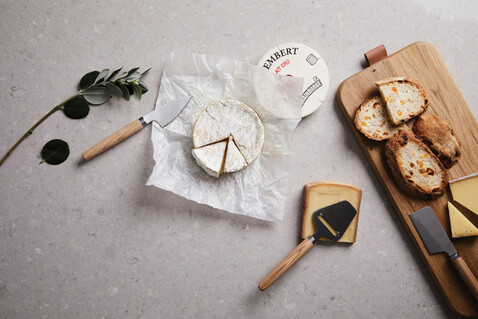 VINGA Retro Käse-Set braun bedrucken, Art.-Nr. 10223 VINGA Retro Käse-Set braun bedrucken, Art.-Nr. 10223