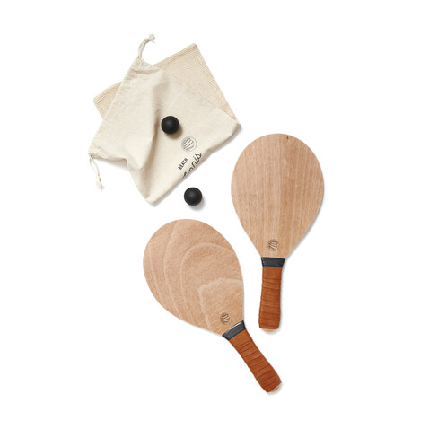 Vinga Colos Beach-Tennis-Spiel braun bedrucken, Art.-Nr. V4530009