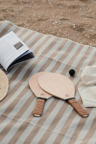 Vinga Colos Beach-Tennis-Spiel braun bedrucken, Art.-Nr. V4530009