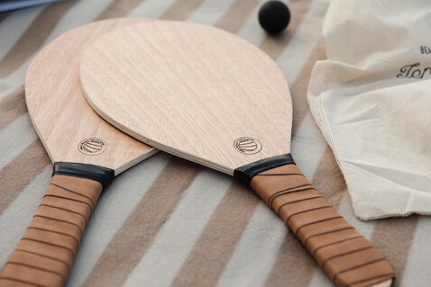 Vinga Colos Beach-Tennis-Spiel braun bedrucken, Art.-Nr. V4530009