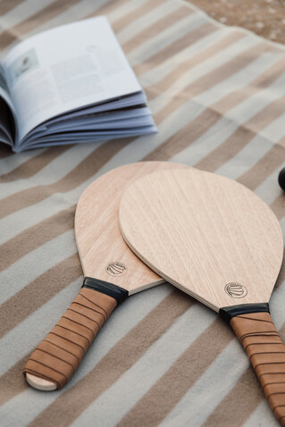 Vinga Colos Beach-Tennis-Spiel braun bedrucken, Art.-Nr. V4530009