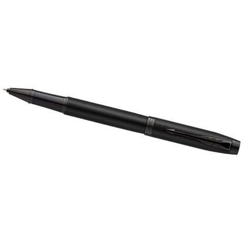 Parker IM achromatisches Kugelschreiber und Tintenroller Set mit Präsentbox (schwarze/blaue Mine), schwarz bedrucken, Art.-Nr. 10782082 Parker IM achromatisches Kugelschreiber und Tintenroller Set mit Präsentbox (schwarze/blaue Mine), schwarz bedrucken, Art.-Nr. 10782082