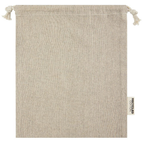Pheebs 150 g/m² GRS Zuziehbeutel aus Recyclingbaumwolle mittel 1,5 l, heather natur bedrucken, Art.-Nr. 12067106 Pheebs 150 g/m² GRS Zuziehbeutel aus Recyclingbaumwolle mittel 1,5 l, heather natur bedrucken, Art.-Nr. 12067106
