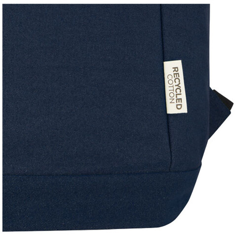 Joey 15,6 Zoll Anti-Diebstahl Laptop Rucksack 18 L aus GRS-recyceltem Canvas, navy bedrucken, Art.-Nr. 12067755 Joey 15,6 Zoll Anti-Diebstahl Laptop Rucksack 18 L aus GRS-recyceltem Canvas, navy bedrucken, Art.-Nr. 12067755