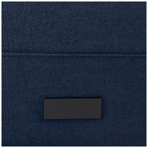 Joey 15" GRS Rolltop Laptoprucksack aus recyceltem Canvas 15 L, navy bedrucken, Art.-Nr. 12067855