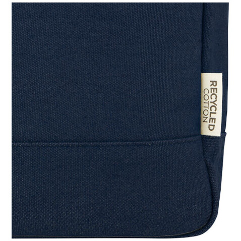 Joey 15" GRS Rolltop Laptoprucksack aus recyceltem Canvas 15 L, navy bedrucken, Art.-Nr. 12067855