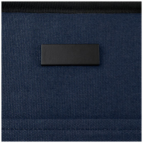 Joey GRS-recycelte Canvas Lunch Kühltasche 6 L für 9 Dosen, navy bedrucken, Art.-Nr. 12067955 Joey GRS-recycelte Canvas Lunch Kühltasche 6 L für 9 Dosen, navy bedrucken, Art.-Nr. 12067955