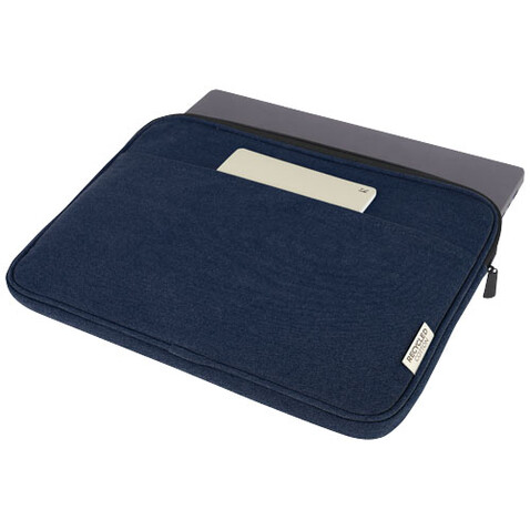 Joey 14" Laptophülle aus GRS recyceltem Canvas 2 L, navy bedrucken, Art.-Nr. 12068055 Joey 14" Laptophülle aus GRS recyceltem Canvas 2 L, navy bedrucken, Art.-Nr. 12068055