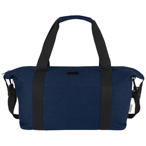Joey Reisetasche aus GRS recyceltem Canvas 25 L, navy bedrucken, Art.-Nr. 12068155 Joey Reisetasche aus GRS recyceltem Canvas 25 L, navy bedrucken, Art.-Nr. 12068155
