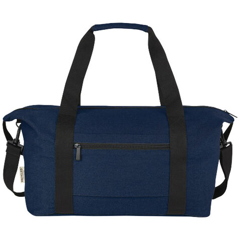 Joey Reisetasche aus GRS recyceltem Canvas 25 L, navy bedrucken, Art.-Nr. 12068155 Joey Reisetasche aus GRS recyceltem Canvas 25 L, navy bedrucken, Art.-Nr. 12068155