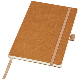 Kilau Notizbuch aus recyceltem Leder, natur bedrucken, Art.-Nr. 10781006