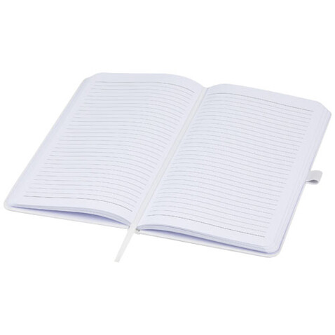 Fabianna Hardcover Notizbuch aus Crush-Papier, weiss bedrucken, Art.-Nr. 10781201