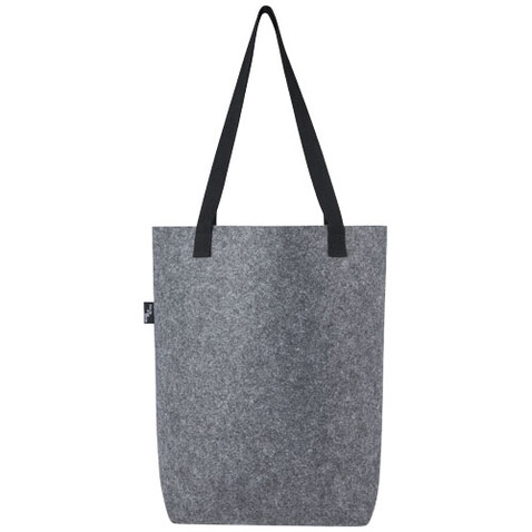 Felta Tragetasche aus GRS-recyceltem Filz mit breitem Boden 12 L, mittelgrau bedrucken, Art.-Nr. 12066282 Felta Tragetasche aus GRS-recyceltem Filz mit breitem Boden 12 L, mittelgrau bedrucken, Art.-Nr. 12066282