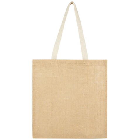 Juta 300 g/m² Jute Tragetasche 7 L, natur, weiss bedrucken, Art.-Nr. 12067306 Juta 300 g/m² Jute Tragetasche 7 L, natur, weiss bedrucken, Art.-Nr. 12067306