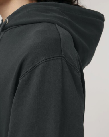 Archer Vintage - Der Garment-Dyed Unisex-Hoodie aus French Terry - G. Dyed Black Rock - XXL bedrucken, Art.-Nr. STSU040C1402X