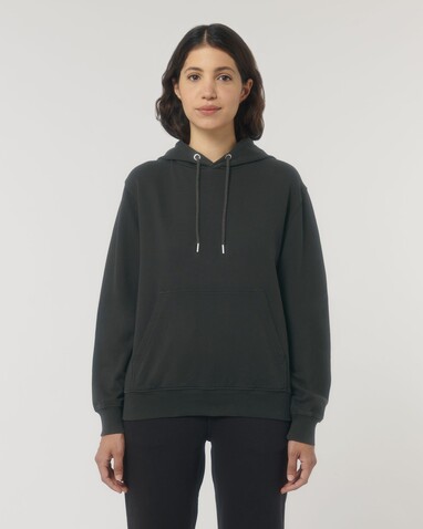 Archer Vintage - Der Garment-Dyed Unisex-Hoodie aus French Terry - G. Dyed Black Rock - M bedrucken, Art.-Nr. STSU040C1401M
