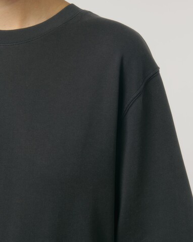 Matcher Vintage - Das Garment-Dyed Rundhals-Unisex-Sweatshirt aus French Terry - G. Dyed Black Rock - 3XL bedrucken, Art.-Nr. STSU085C1403X