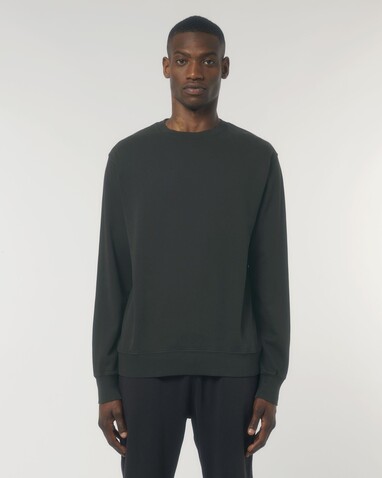 Matcher Vintage - Das Garment-Dyed Rundhals-Unisex-Sweatshirt aus French Terry - G. Dyed Black Rock - 3XL bedrucken, Art.-Nr. STSU085C1403X