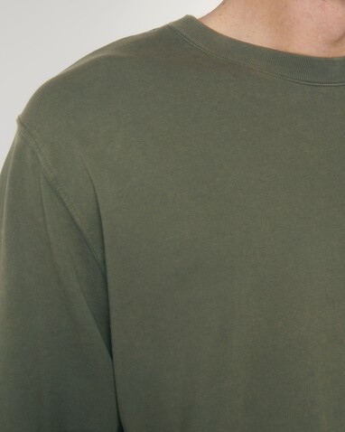 Matcher Vintage - Das Garment-Dyed Rundhals-Unisex-Sweatshirt aus French Terry - G. Dyed Khaki - M bedrucken, Art.-Nr. STSU085C1091M