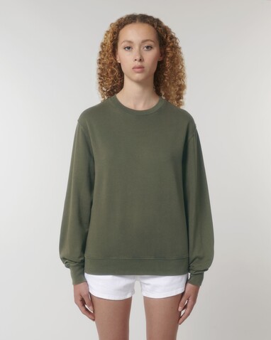 Matcher Vintage - Das Garment-Dyed Rundhals-Unisex-Sweatshirt aus French Terry - G. Dyed Khaki - XXS bedrucken, Art.-Nr. STSU085C1092S Matcher Vintage - Das Garment-Dyed Rundhals-Unisex-Sweatshirt aus French Terry - G. Dyed Khaki - XXS bedrucken, Art.-Nr. STSU085C1092S