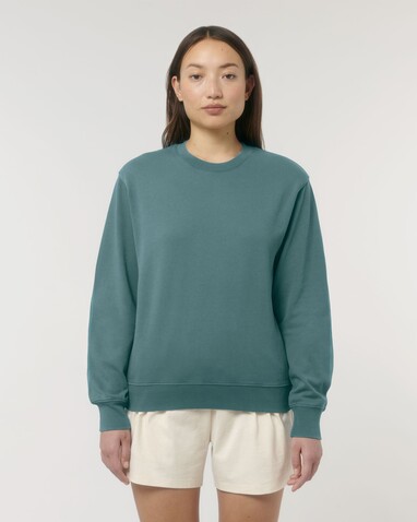 Matcher Vintage - Das Garment-Dyed Rundhals-Unisex-Sweatshirt aus French Terry - G. Dyed Hydro - XXL bedrucken, Art.-Nr. STSU085C1022X