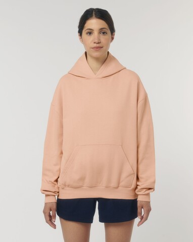 Cooper Dry - Der Boxy Unisex-Hoodie mit trockenem Griff - Fraiche Peche - M bedrucken, Art.-Nr. STSU797C1011M