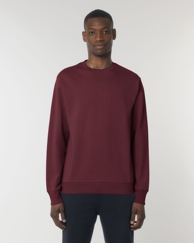 Matcher - Das Rundhals-Unisex-Sweatshirt aus French Terry - Burgundy - 3XL bedrucken, Art.-Nr. STSU799C2443X