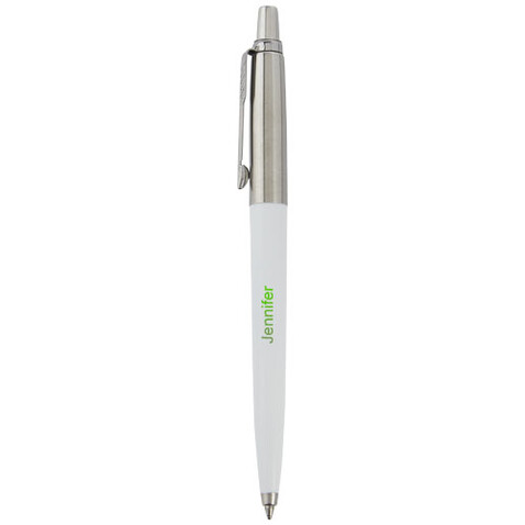 Parker Jotter Recycled Kugelschreiber (blaue Mine), weiss bedrucken, Art.-Nr. 10782301 Parker Jotter Recycled Kugelschreiber (blaue Mine), weiss bedrucken, Art.-Nr. 10782301