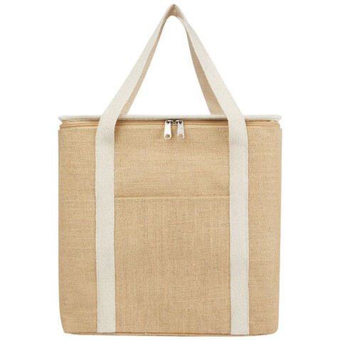 Juta 300 g/m² Jute Kühltragetasche 19 L, natur, weiss bedrucken, Art.-Nr. 12067606 Juta 300 g/m² Jute Kühltragetasche 19 L, natur, weiss bedrucken, Art.-Nr. 12067606