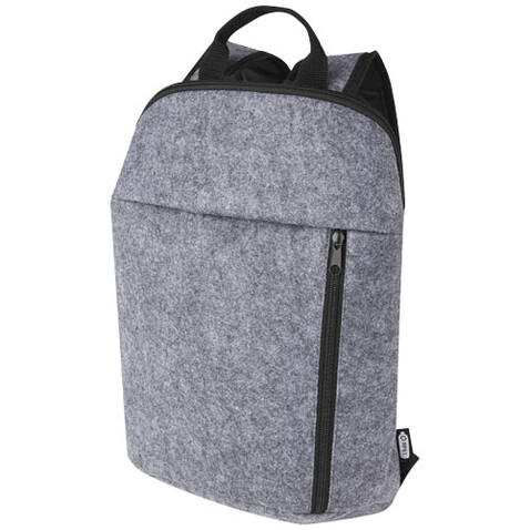 Felta Kühlrucksack aus GRS-recyceltem Filz 7 L, mittelgrau bedrucken, Art.-Nr. 21074282 Felta Kühlrucksack aus GRS-recyceltem Filz 7 L, mittelgrau bedrucken, Art.-Nr. 21074282